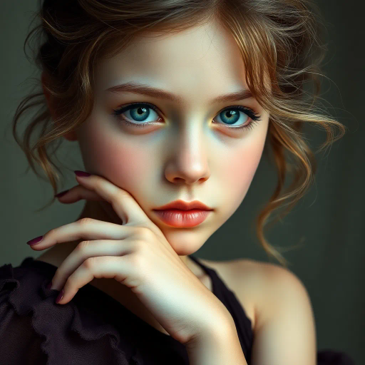 cute girl, full body, photorealistic, John Singer Sargent, vivid colors, soft lighting, intricate details, lifelike textures, modern fashion, heartfelt expression, enchanting pose, realism, delicate features, soft lines, subtle shadows, harmonious composition, contemporary influence, gentle movement, natural background, emotional depth, warm atmosphere, artist's vision, dynamic perspective, elegance, cinematic framing, expressionistic approach, vibrant palette, ethereal lighting, nuanced textures, refined pose, intimate gaze, serene mood, lush scenery, artistic interpretation, immersive environment