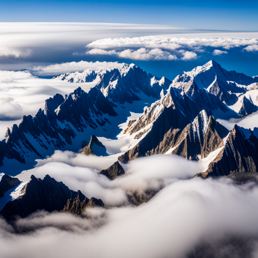 Vast, sweeping vistas of mountains and valleys, as seen from above, using warm tones and soft gradients to evoke a sense of warmth and tranquility. Influenced by the work of Ansel Adams and the Romantic Era, often plays with the tension between man-made structures and natural landscapes, with a focus on the interplay between light and shadow. Uses techniques such as aerial perspective, atmospheric perspective, and chiaroscuro to create depth and dimensionality. Subject matter includes but is not limited to the outdoors, natural formations, and human impact on the environment. 