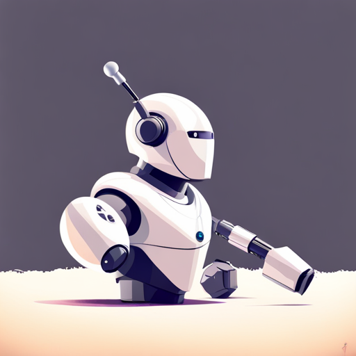 tiny robot, low poly, front-facing, abstract symbol, logo design, white background