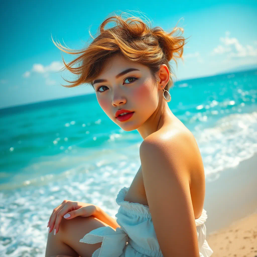 cute girl, full body, photorealistic, John Singer Sargent, vivid colors, soft lighting, intricate details, lifelike textures, modern fashion, heartfelt expression, enchanting pose, realism, delicate features, soft lines, subtle shadows, harmonious composition, contemporary influence, gentle movement, natural background, emotional depth, warm atmosphere, artist's vision, dynamic perspective, elegance, cinematic framing, expressionistic approach, vibrant palette, ethereal lighting, nuanced textures, refined pose, intimate gaze, serene mood, lush scenery, artistic interpretation, immersive environment