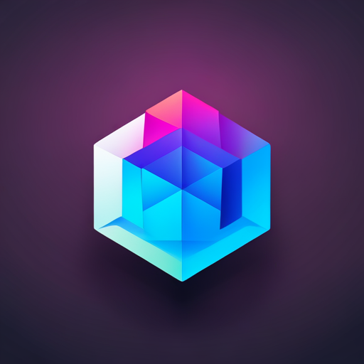 Geometric shapes, polygonal shapes, vector graphics, AI design, digital noise, signal processing, mobile app icon, Dribbble design