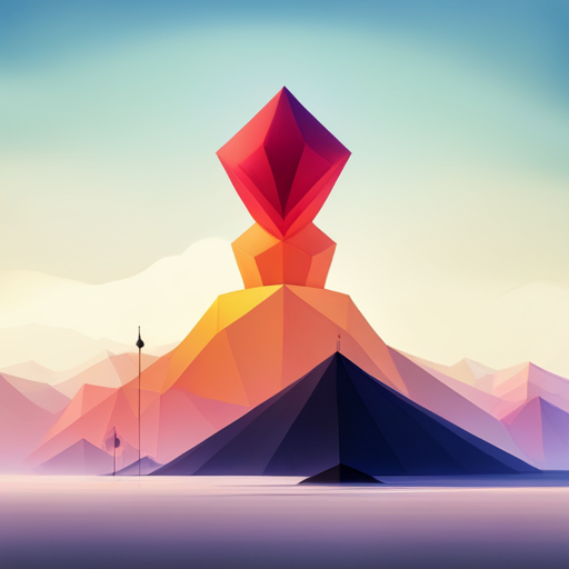 vector art, generative design, exploration, geometric shapes, simplified forms, 3D, bright colors, low-poly, abstract, minimalism