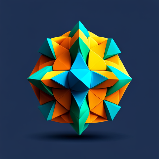 Vector art, generative design, exploratory abstraction, geometric shapes, vibrant colors, simplified forms, digital media, mathematical algorithms, polygonal meshes, multisided figures