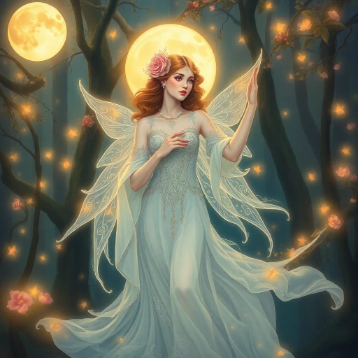 ethereal woman, renaissance lighting, dramatic contrasts, vibrant hues, delicate textures, impressionist influences, emotionally evocative, modern twist, surrealism undertones, dynamic composition, fluid movement, Baroque era inspiration, intricate details, fantastical elements, cultural richness, harmonious balance, mythical aura, expressive gesture, lively ambiance, magical realism, soft brushstrokes, timeless beauty