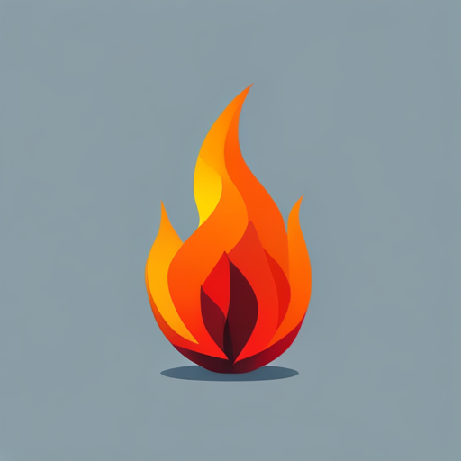 blazing flames, inferno, heat wave, ember, ignition, wildfire, smoke, charred, burnt sienna, hot coals, flickering light, combustion, firestorm, vector art