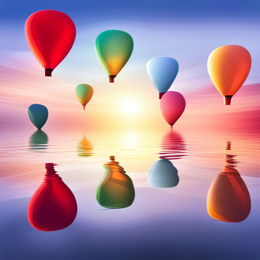 colorful balloons, floating in the sky, vibrant, joyful, celebration, party, whimsical, surreal, dreamlike, fantasy, fantasy-art, soft pastel colors, playful, cheerful, movement, organic shapes, transparent, light, shadows, surrealism, fairytale, imagination, magical-realism, soft-lighting, wonder, ethereal, childhood, joy, happiness