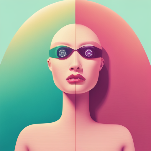 quirky director, pastel color palette, symmetrical framing, retro-futuristic technology, futuristic love story, vintage clothing, melancholic tone, immersive set design, surrealist elements, distinctive art direction, modern technology, unusual romance