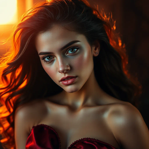 athletic female, fitness, dynamic movement, hyper-realism, chiaroscuro lighting, Michelangelo, vivid contrast, anatomical precision, energy and vitality, Renaissance influence, modern fitness culture, intricate muscle definition, motivational aura, empowering stance, sleek form, contemporary sportwear, warm tones, focus and determination, spatial depth, vibrant energy, balance and strength, dynamic composition