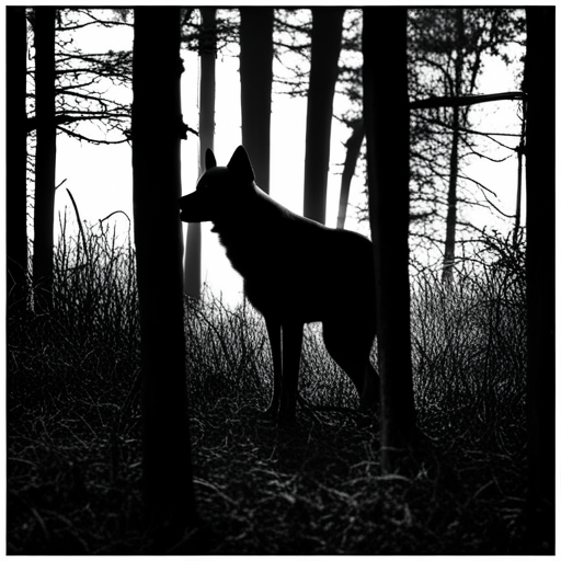 German shorthair pointer, hunting dogs, animal portrait, monochrome, high contrast, dark background, intense gaze, rugged texture, black and white photography, natural lighting, hunting instinct, powerful stance, majestic posture, pedigree breeds, outdoor photography, dog training photographic