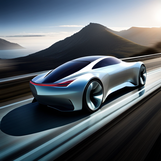 futuristic, sleek, aerodynamic, electric, AI-controlled, asymmetrical, carbon-fiber, holographic, neon-lit, levitating, dynamic, chrome-plated, jet-inspired, transparent, modular, fast, high-tech sci-fi, advanced propulsion, metallic, speed, luxury, cutting-edge design, ergonomics, environmental impact, self-flying, autonomous, sustainable materials, plasma propulsion, holographic controls