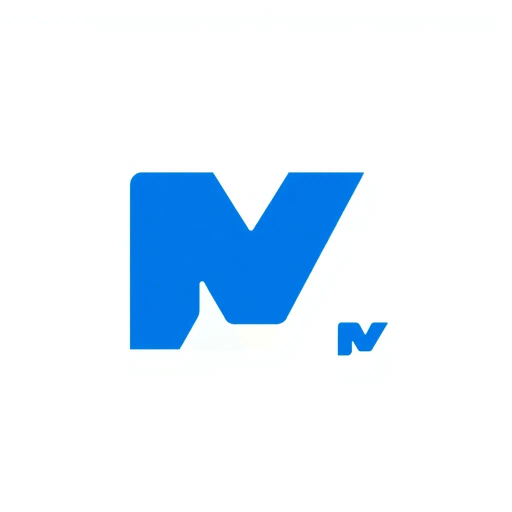 bold M logo mark, solid geometric letter, structured layers, subtle thin horizontal connector lines, indigo on white, modern minimal SaaS branding, flat vector, modernist simplicity, Bauhaus influence, clean design, minimalist aesthetics, structured composition, primary color palette, geometric precision, visual balance, negative space utilization, corporate identity, digital branding, contemporary design language, clarity in form