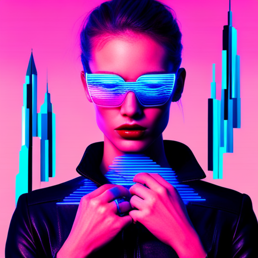 glitchy, cyberpunk, futuristic, distorted, augmented reality, metallic accents, edgy, sunglasses, post-apocalyptic, rave culture, biomechanical, UV protection, radial symmetry, burnt orange, industrial chic, multidimensional shapes