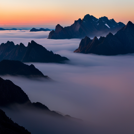 Vast, sweeping vistas of mountains and valleys, as seen from above, using warm tones and soft gradients to evoke a sense of warmth and tranquility. Influenced by the work of Ansel Adams and the Romantic Era, often plays with the tension between man-made structures and natural landscapes, with a focus on the interplay between light and shadow. Uses techniques such as aerial perspective, atmospheric perspective, and chiaroscuro to create depth and dimensionality. Subject matter includes but is not limited to the outdoors, natural formations, and human impact on the environment. 