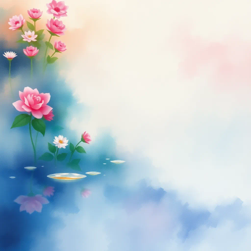 ethereal watercolors, Claude Monet, impressionism, soft pastels, fluid movement, dreamy haze, nature's serenity, garden landscapes, reflections in water, painterly brushstrokes, tranquil ambiance, translucent layers, diffused light, organic forms, vibrant blooms, delicate washes, plein air essence, contemplative mood, harmonious color palette, luminous glow, natural luminosity, artistic expression, timeless beauty, poetic atmosphere, seamless blend, surreal tranquility, rich textures, subtle contrasts, elegant balance, immersive experience, visual poetry