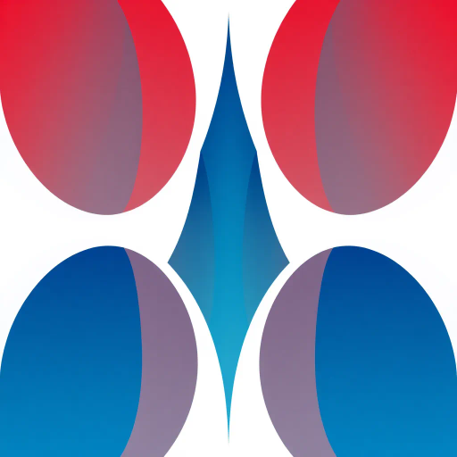 sleek, modern, minimalist, Bauhaus influence, vibrant color palette, geometric precision, vector art, smooth gradients, strong contrasts, negative space, abstraction, iconic symbolism, symmetrical composition, futuristic fonts, dynamic flow, scalable design, abstract forms, brand identity, balanced proportions, contemporary aesthetics, clean lines, innovative typography, digital rendering, conceptual nuances, branding strategy