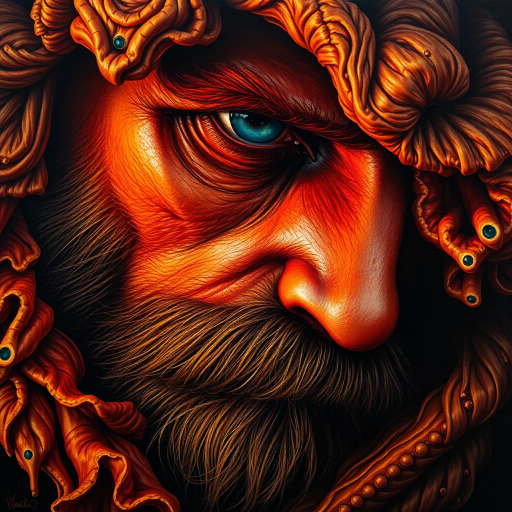 hyper-realism, detailed composition, striking color contrast, chiaroscuro lighting, natural textures, lifelike representation, vibrant hues, rich tone palette, intricate details, realism techniques, visual storytelling, emotional depth, dynamic perspective, human elements, precise framing, depth of field, Van Gogh influences, luminescent highlights, 21st century, authenticity, timeless elegance, evocative expression, sculptural forms, serene mood, complex narratives, visual poetry