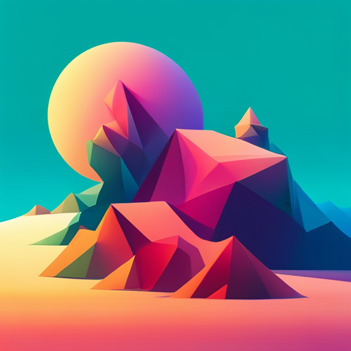 vector graphics, geometric shapes, generative art, exploration, iconography, digital technology, minimalism, aesthetics, polygonal, fractal, maximalist, color theory, symmetry