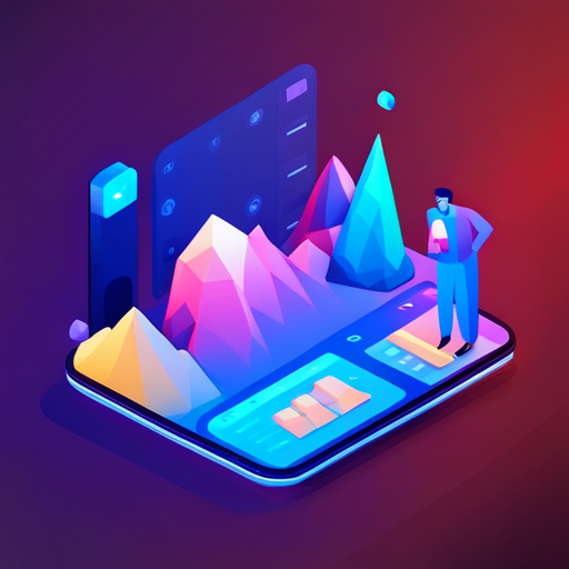 low-poly, news, AI, signal, app icon, geometric shapes, technology, artist names, lighting, colors, textures, mediums, perspective, movement, cultural influences, framing