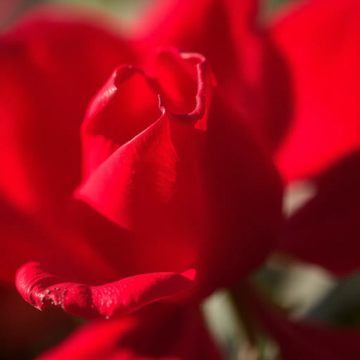 close-up, macro, petals, vibrant red, romantic, nature, detail, contrast, soft focus, bokeh, beauty, elegance