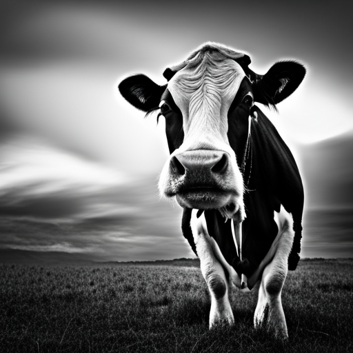 dairy, tab, brand, lactase, cow, black and white, blue sky, black and white comic-book