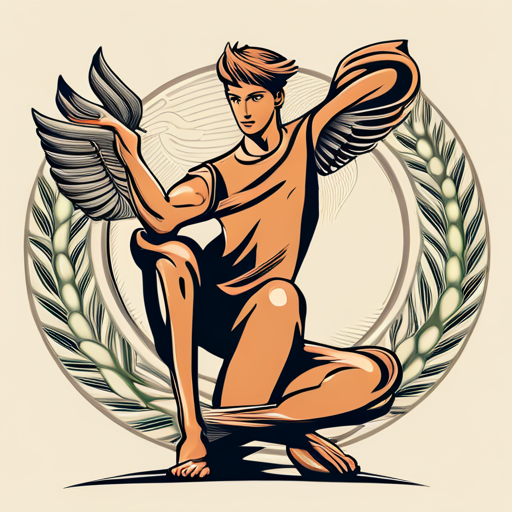 Vector, Hermes, Greek mythology, messenger god, winged sandals, caduceus, speed, communication, ancient, linear, contrast, simplicity, minimalism, graphic, illustration