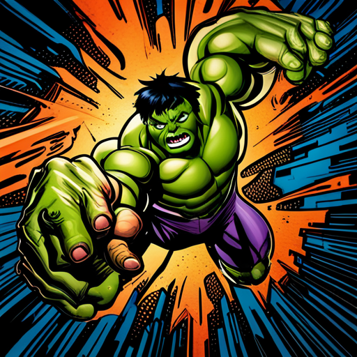 Hulk, Spiderman, superheroes, Marvel, action, dynamic composition, vibrant colors, digital art, comic book style, powerful, intense, energetic, motion lines, iconic characters, larger-than-life, muscular, green, red and blue, epic battles, superhuman strength, web-slinging, iconic poses, superhero team-up