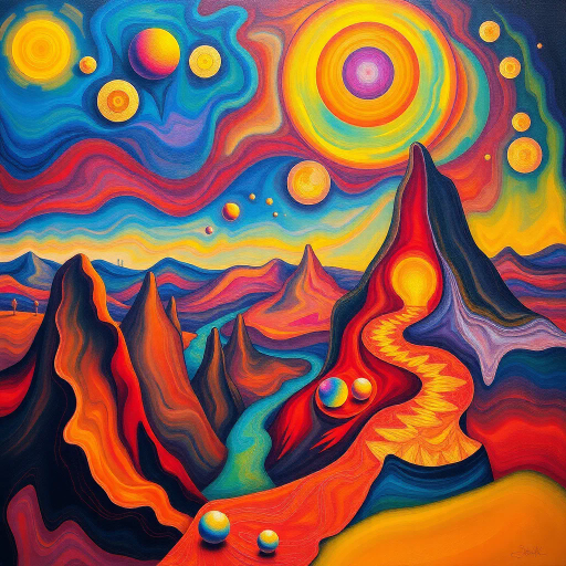 greeting, expression, surrealism, Salvador Dalí, vivid colors, dreamlike atmosphere, whimsical elements, modernist influence, abstract forms, human connection, ethereal glow, imaginative landscape, playful composition, vibrant energy, expressive lighting, contemporary techniques, emotional resonance, depth and contrast, dynamic interaction, art nouveau, optimistic tone, juxtaposition, flowing lines, fluid motion, symbolic motifs, layered textures, mystical ambiance, romantic undertones, contrasting palettes, harmonic balance, immersive perspective, magical realism, narrative depth, surreal exploration, fragmented reality, artistic exploration