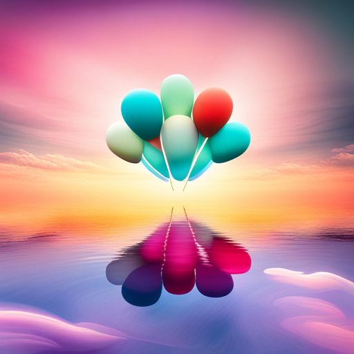 colorful balloons, floating in the sky, vibrant, joyful, celebration, party, whimsical, surreal, dreamlike, fantasy, fantasy-art, soft pastel colors, playful, cheerful, movement, organic shapes, transparent, light, shadows, surreal, dreamlike, floating, whimsical, fairytale, imagination, magical-realism, soft-lighting, vibrant-colors, wonder, ethereal, fantasy-world, surrealism, childhood, joy, happiness, colorful, festive, celebration, floating, air-filled, rubber, helium, round, cheerful, party, joy, playful, vibrant, whimsical, ephemeral, light, buoyant, delicate, fun, decorations, vibrant colors, floating, cheerful, celebration, joyous, whimsical, childhood memories, summer, outdoor, sky, clouds, sunny day, playfulness, festive, party, happiness