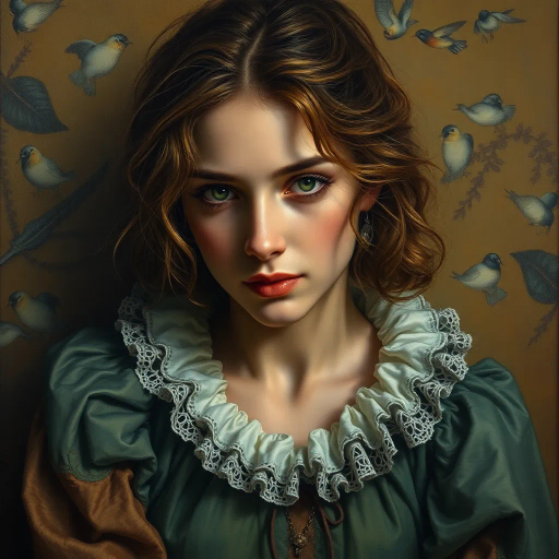 hyper-realism, detailed textures, chiaroscuro lighting, vibrant colors, Rembrandt influence, meticulous detail, natural light, atmospheric depth, emotional resonance, lifelike depiction, intricate composition, smooth gradients, realistic textures, expressive portraits, soft focus, dimensional accuracy, dynamic range, capturing essence, high detail, refined realism