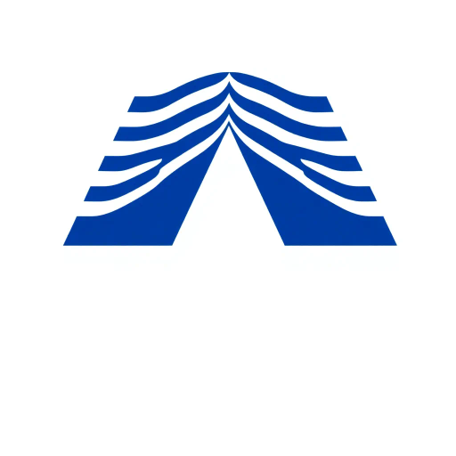 bold letter M, parallel strokes, tapering structure, upward hierarchy, indigo blue, geometric precision, vector design, minimalist aesthetic, structural elegance, balance and symmetry, clean composition, white background, modernist influences, Bauhaus geometry, minimal lines, disciplined form, artistic clarity, abstract expression, Kandinsky inspiration, harmonious contrast, flat color fields, innovative typographic elements, Swiss design principles, mid-century modern vibes