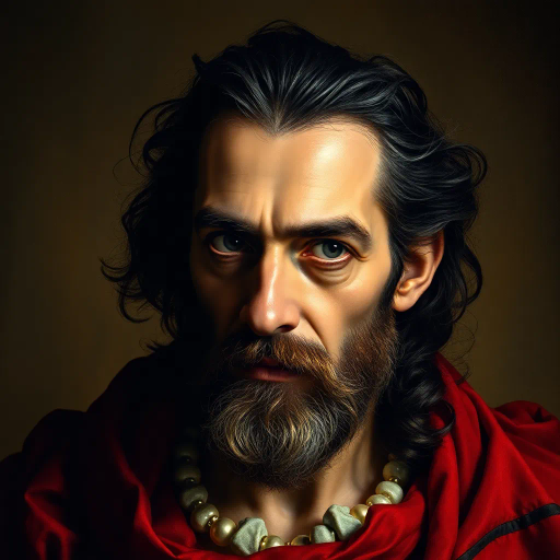 hyper-realism, Gustave Courbet, chiaroscuro, Renaissance revival, luminous highlights, intricate details, vibrant color palette, natural textures, dynamic composition, emotive expressions, human experience, atmospheric perspective, cultural depth, ethereal realism, vivid narrative, classical techniques, life-like portrayal, modern interpretation, symbolic elements, sophisticated brushwork, timeless essence, thoughtful framing, subtle gradients, evocative mood, refined precision, balance and harmony, layered storytelling, immersive ambiance, visual depth