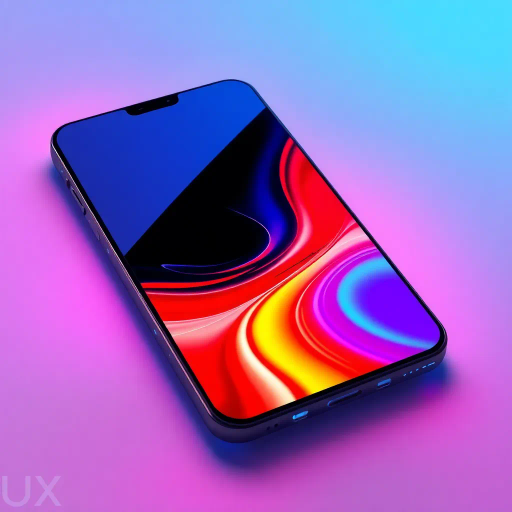 futuristic smartphone design, sleek curves, vibrant OLED display, cutting-edge technology, minimalist aesthetic, high gloss finish, Bauhaus influences, cyberpunk hues, neon lights, interactive holograms, dynamic user interface, ergonomic structure, Jean-Michel Basquiat inspiration, electric blue accents, avant-garde tech, digital era innovation, virtual connectivity, seamless integration, ultra-thin profile, contemporary digital communication, sleek geometry, luminous contrasts, immersive lighting, neo-futurism, dynamic composition, virtual vistas, radiant textures, digital synthesis