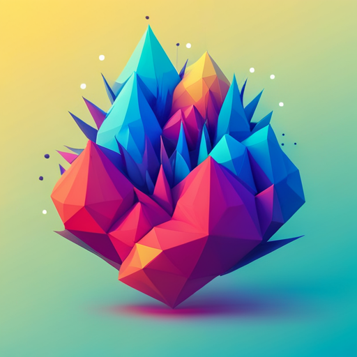 geometric shapes, vector art, generative art, computer-generated art, polygonal style, graphic design, iconography