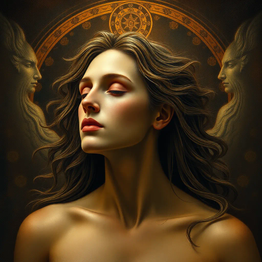 renaissance elegance, Da Vinci inspiration, chiaroscuro lighting, complex geometry, intricate line work, vibrant color palette, majestic composition, classical themes, artistic precision, subtle textures, historical influence, dynamic perspective, emotional depth, layered symbolism, timeless beauty, ethereal quality, rich detail, atmospheric perspective, Baroque drama, human anatomy, divine expression, visual storytelling, captivating narrative