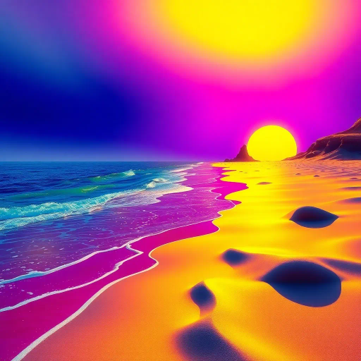 sunlit beach, vibrant colors, ocean breeze, carefree joy, summer glow, contemporary fashion, leisure and relaxation, tropical paradise, sandy textures, azure seas, dynamic female figure, graceful pose, shimmering waves, warm sunlight, Henri Matisse, modern impressionism, idyllic setting, lighthearted mood, rich details, playful composition, fluid movement, oceanic palette, vibrant hues