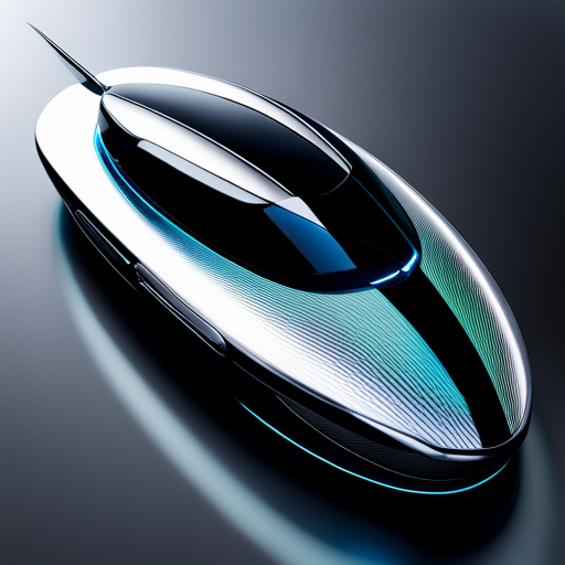 futurism, sleek design, aerodynamics, electric power, AI technology, minimalism, asymmetry, carbon fiber, holographics, levitation, dynamic movement, chrome finish, jet inspiration, transparency, modularity, speed, high-tech science fiction