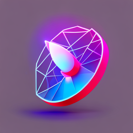 simple, geometric, low-poly, 3D model, antenna, icon