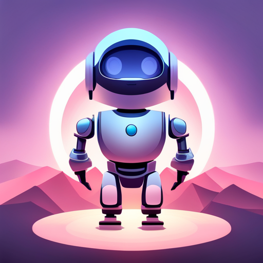 tiny robot, cute, front view, rubber material, low-poly, white background