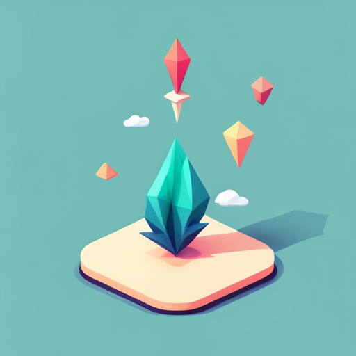 low-poly, antenna, icon, digital art, 3D modeling, geometric shapes, flat design, minimalism