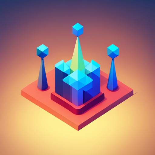 low-poly, news, artificial intelligence, signal, app icon, dribbble