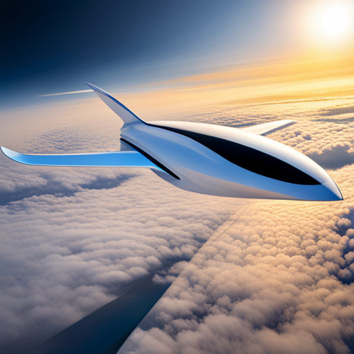 futuristic, sci-fi, aircraft, aerodynamics, sleek, minimalist, high-tech, propulsion, materials, propulsion, aerodynamic design