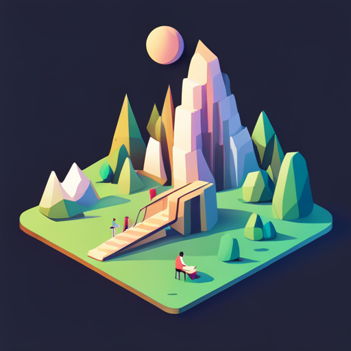 geometric shapes, low-poly modeling, iconography, digital medium, minimalism, isometric perspective, antenna, technology