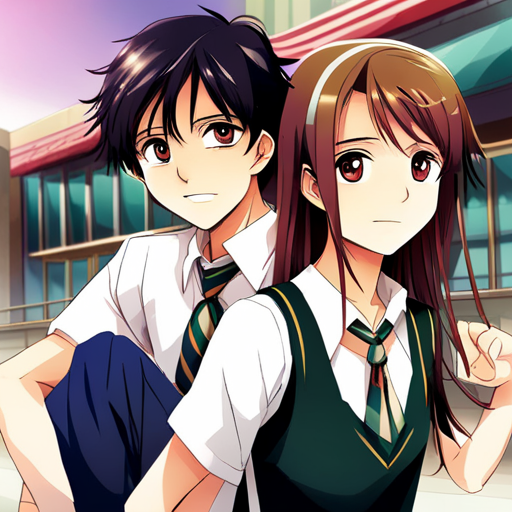 anime, character, illustration, manga, teenager, high school, friendship, group, boys, girl, school uniform, school life, youth, adolescence, emotions, relationships, coming-of-age, slice of life