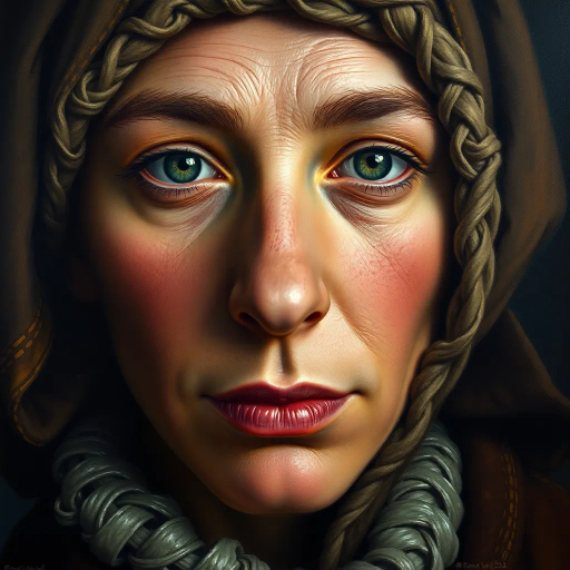 hyper-realism, detailed textures, chiaroscuro lighting, vibrant colors, Rembrandt influence, meticulous detail, natural light, atmospheric depth, emotional resonance, lifelike depiction, intricate composition, smooth gradients, realistic textures, expressive portraits, soft focus, dimensional accuracy, dynamic range, capturing essence, high detail, refined realism