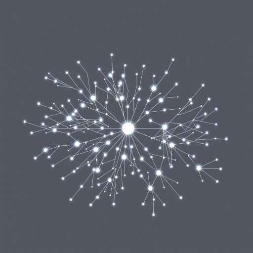 futuristic aesthetics, artificial intelligence representations, mind mapping, intricate network patterns, minimalistic design, glowing elements, light mode theme, vibrant harmonies, clean lines, sleek contours, digital sleekness, visual clarity, modern futurism, Rhizome-like structures, ethereal light, conceptual thinking, neural pathways, innovation, luminous glow, contemporary digital era, visionary design, luminescent nodes, abstract connectivity, minimalist elegance, cutting-edge technology, cerebral landscapes, clean palette