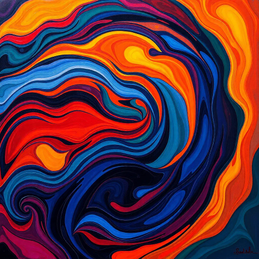 abstract expressionism, vivid colors, soft textures, mysterious, surrealism, emotive, geometric shapes, chiaroscuro lighting, bold lines, dynamic composition, enigmatic symbolism, contemporary influences, dreamlike, fluid movement, expansive space, sensual undertones, layered interpretation, modern female portrait