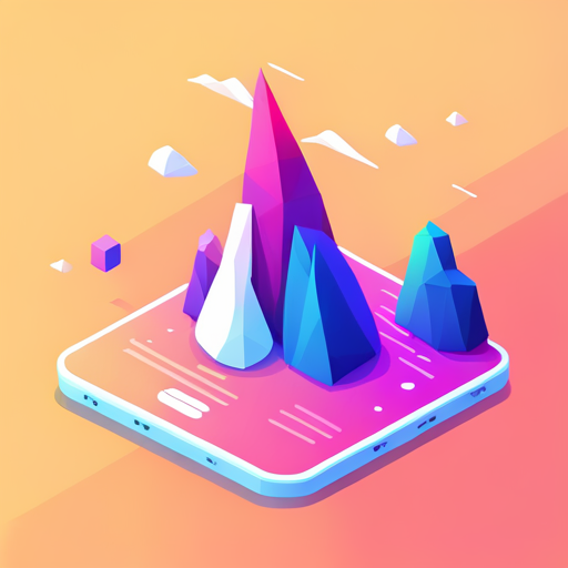 Low Poly, Vector Art, AI Signals, Noise, App Icon, Dribbble