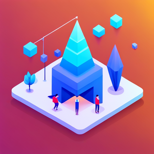 Isometric, plastic, bot, mascot, geometry, polygonal, low-poly, 3D-printable, vibrant colors, futuristic, mechanical, industrial, smooth surfaces, sharp edges, geometric shapes, angular design