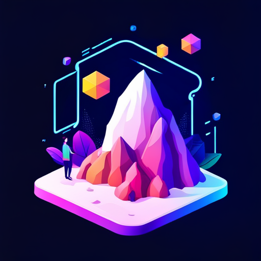 Low poly, vector art, AI signal, noise reduction, app icon, Dribbble, flat design, geometric shapes, minimalism