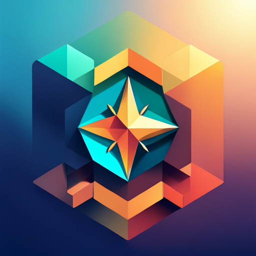 vector art, polygonal shape, compass, navigation, North Star, direction, minimalism, geometry, low-detail, simplicity